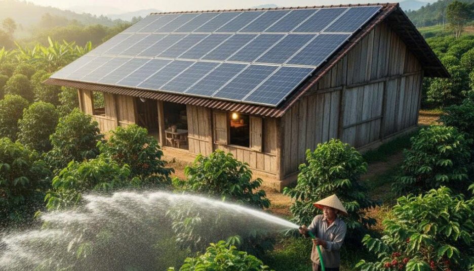Điện mặt trời cho gia đình nông thôn