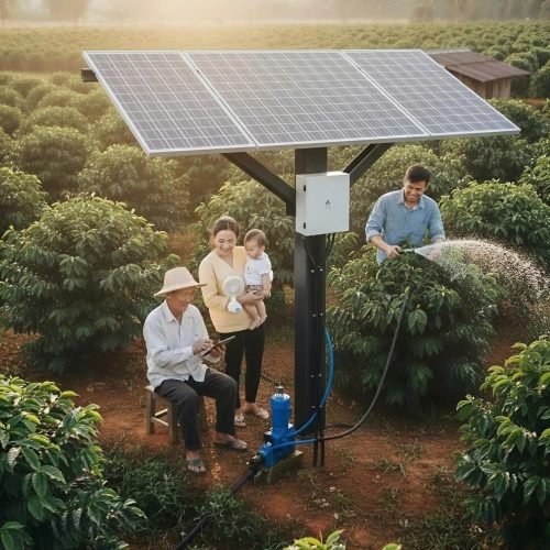 máy bom tưới cafe